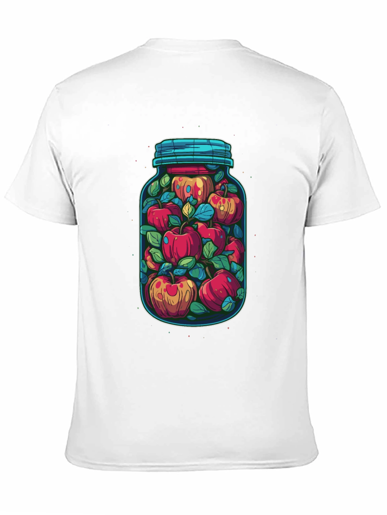 Jar of Apples Graphic Tee - Quirky Fruit Design