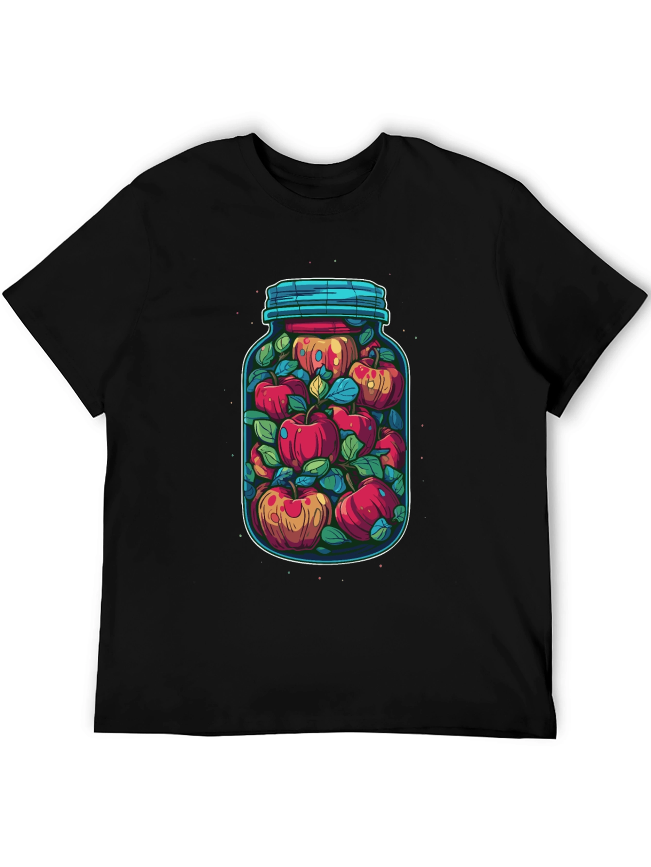 Jar of Apples Graphic Tee - Quirky Fruit Design