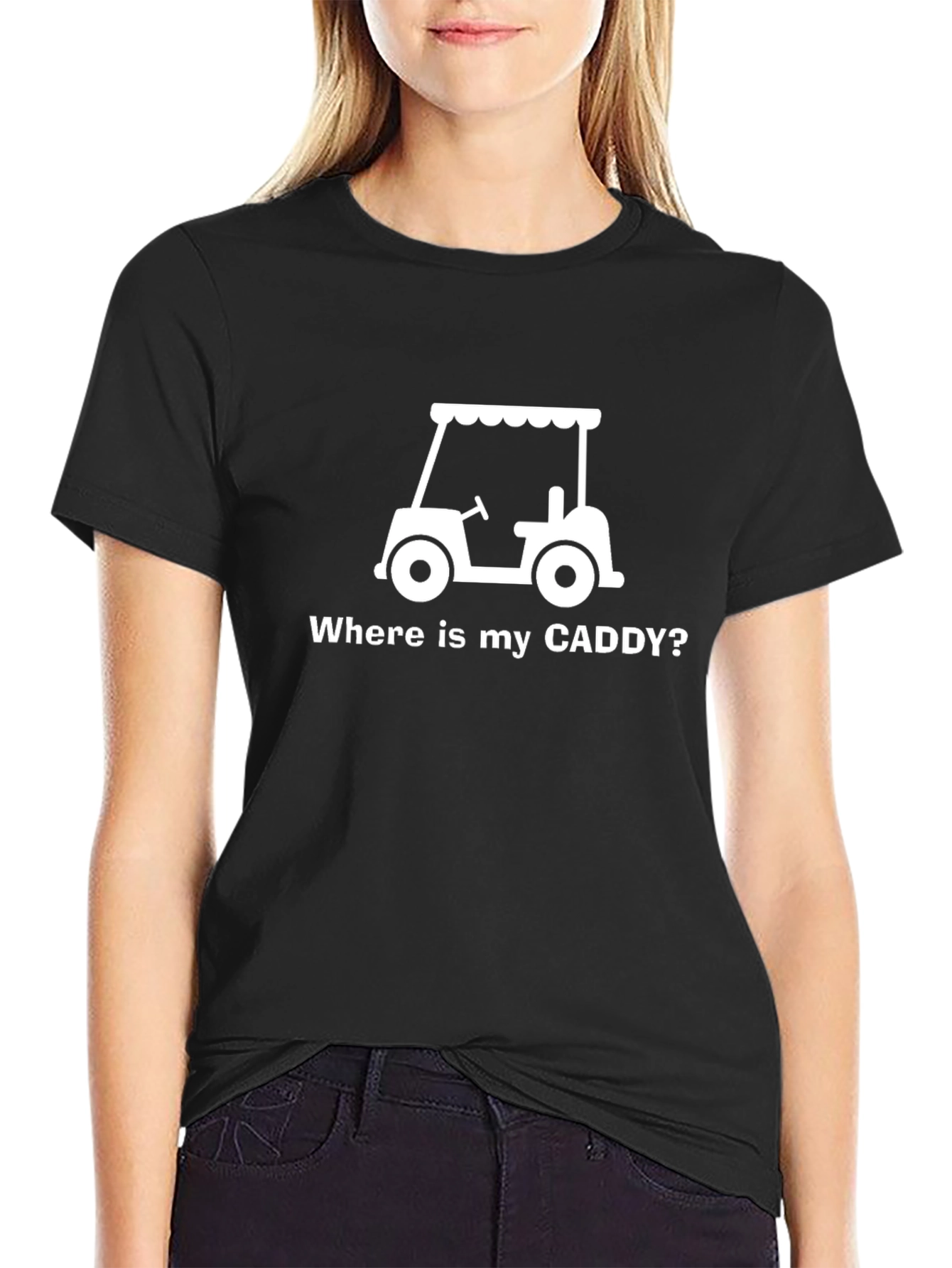 Wheres My Caddy? Funny Golf Cart T-Shirt