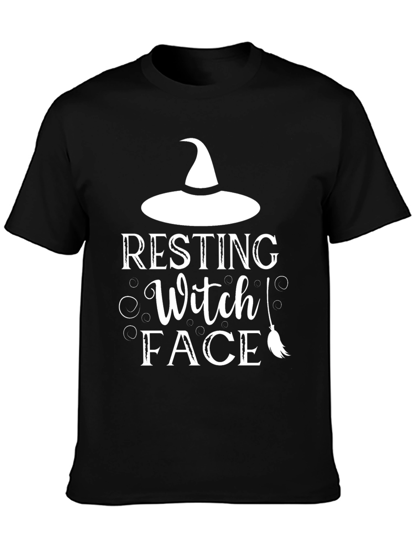 Resting Witch Face T-Shirt - Halloween Graphic Tee