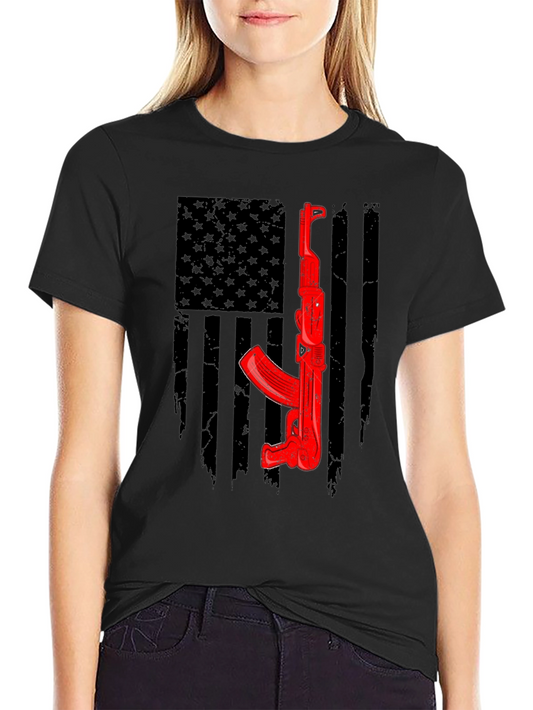 American Flag AK-47 Graphic Tee
