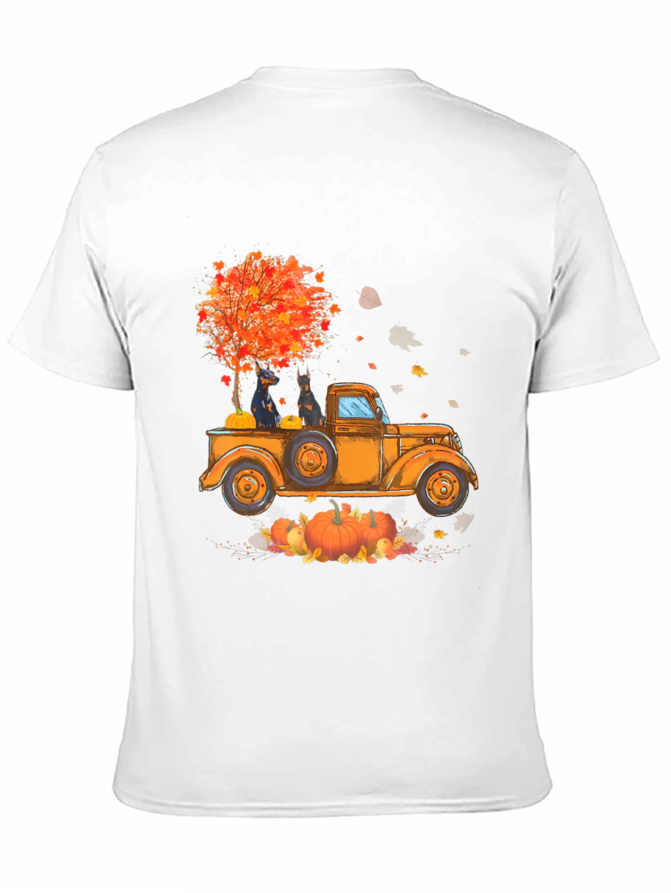 Fall Truck Dobermans Graphic Tee