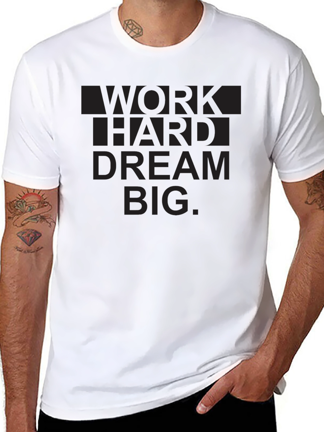 Work Hard Dream Big Graphic T-Shirt