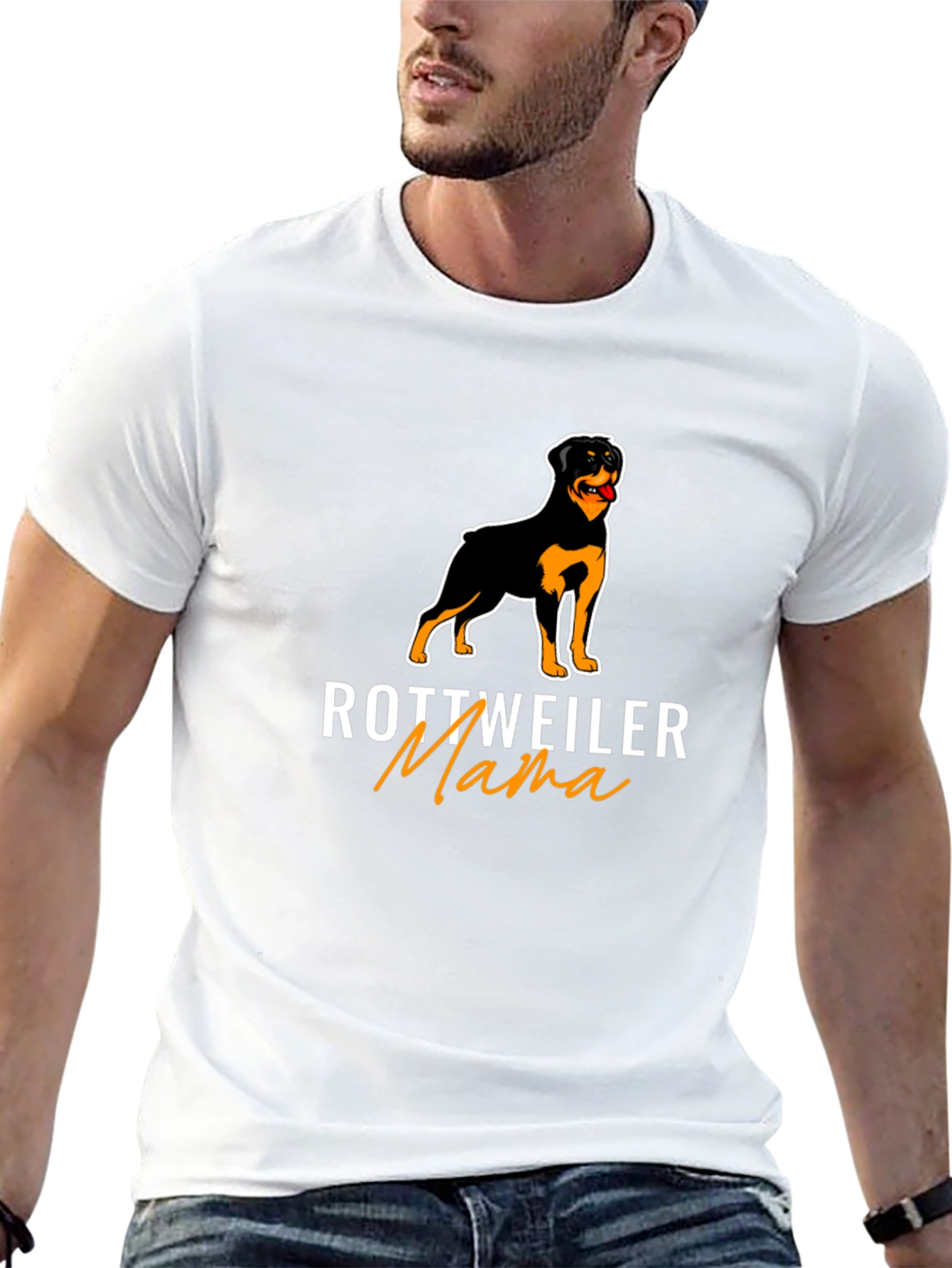 Rottweiler Mama Graphic Tee - Dog Lover Shirt