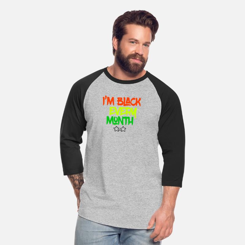 I'm Black Every Month Glasses on t-shirt Men's