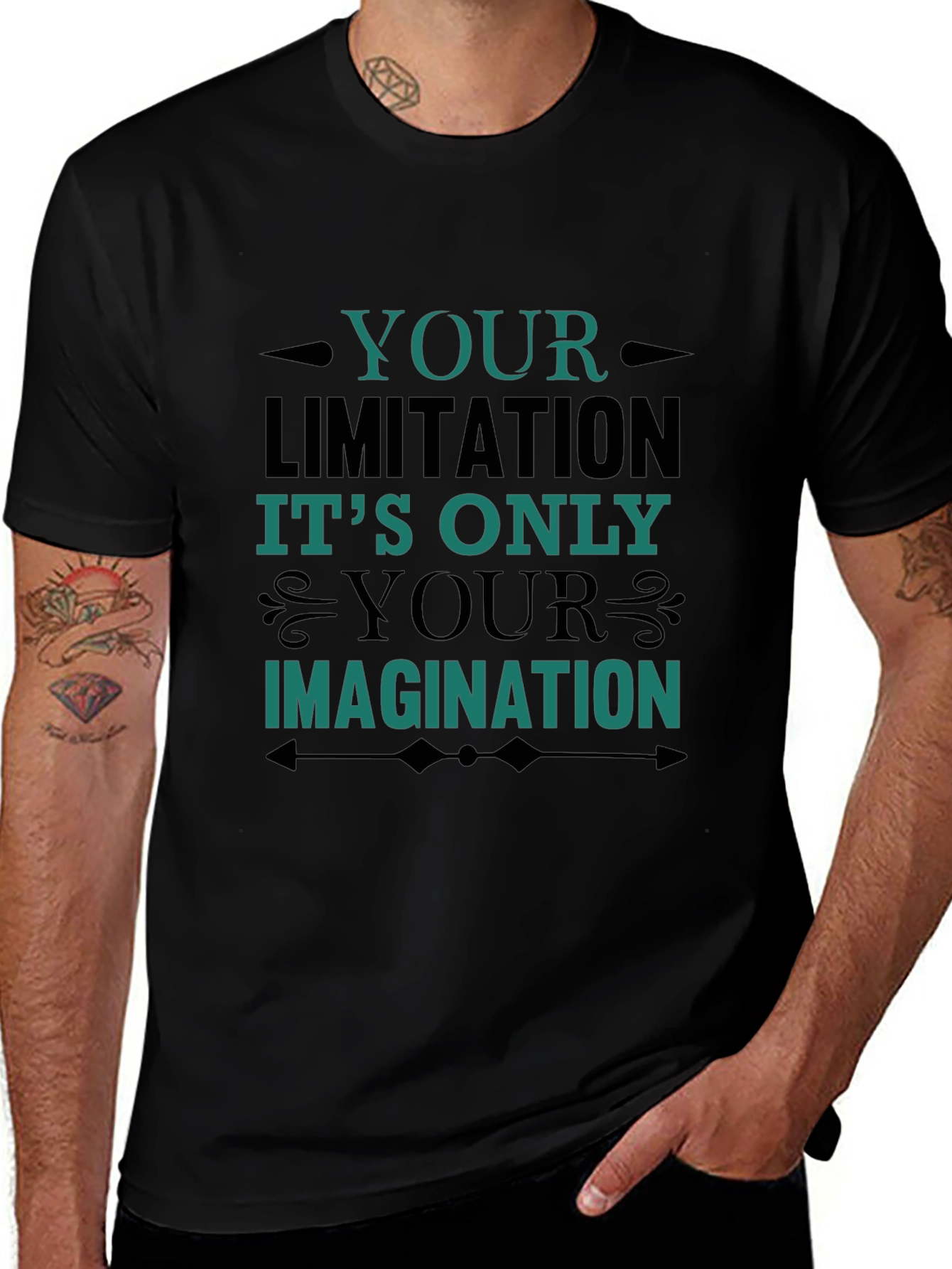 Inspirational Graphic Tee - Your Limitation Imagination