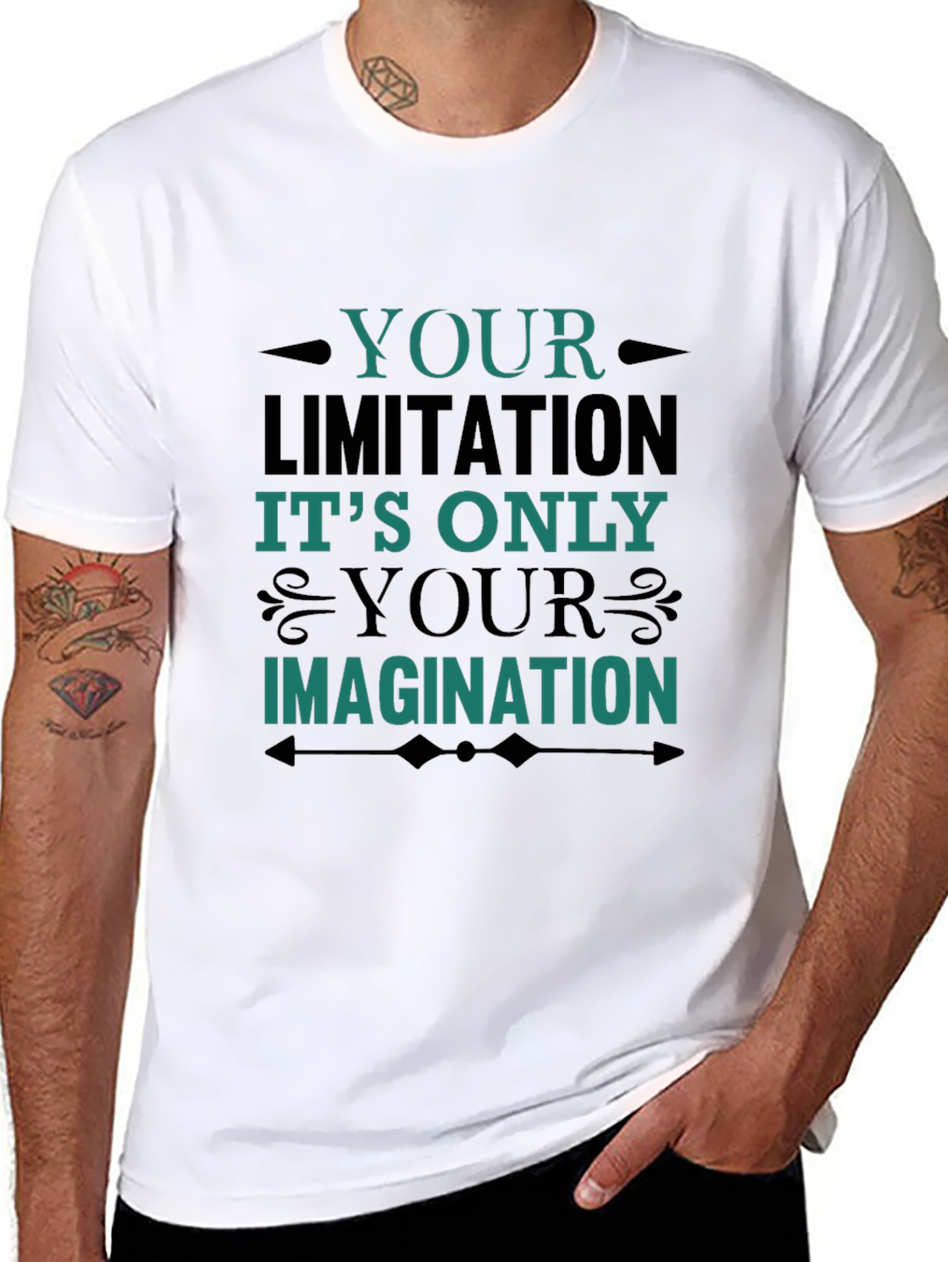 Inspirational Graphic Tee - Your Limitation Imagination