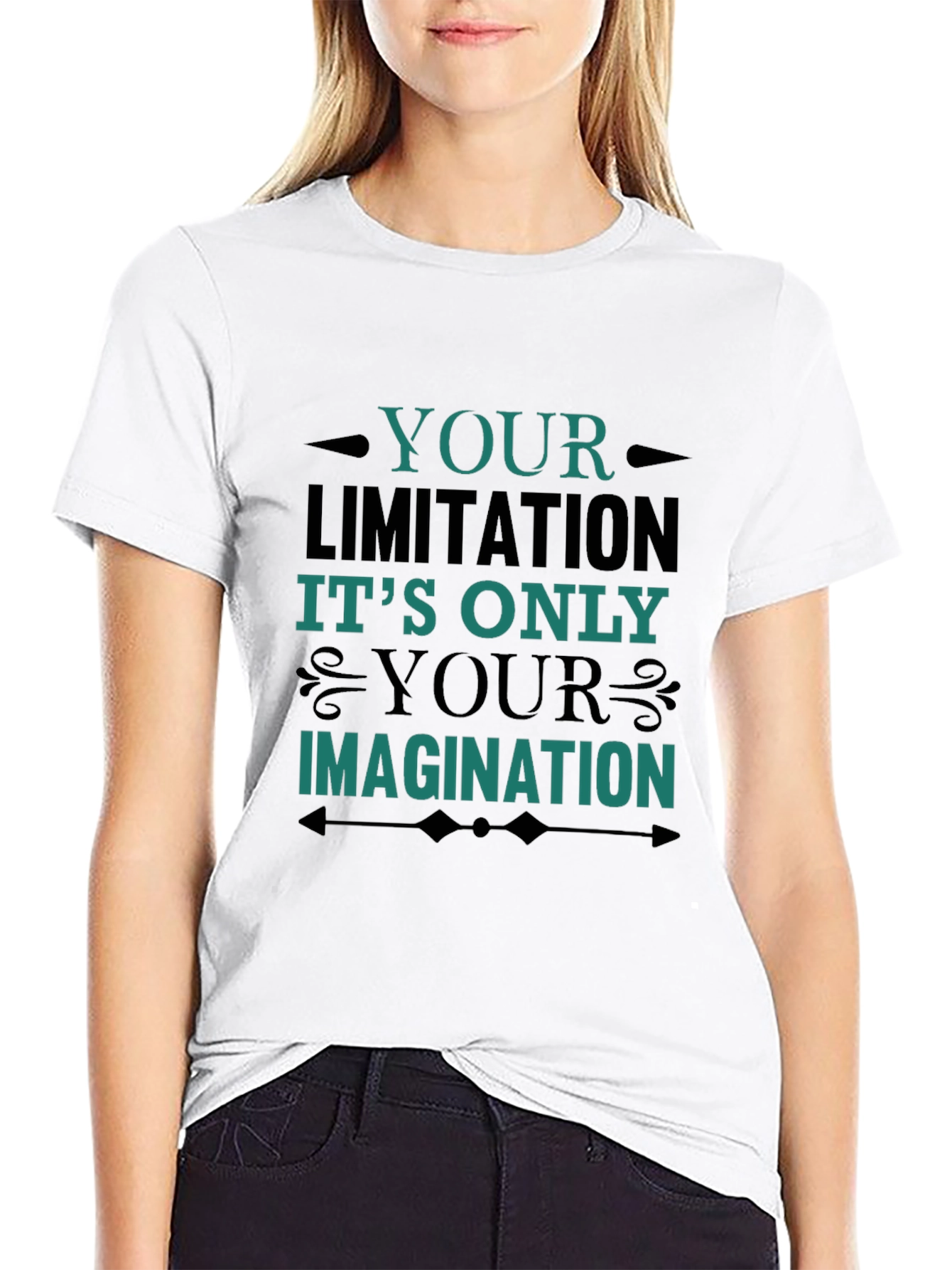 Inspirational Graphic Tee - Your Limitation Imagination