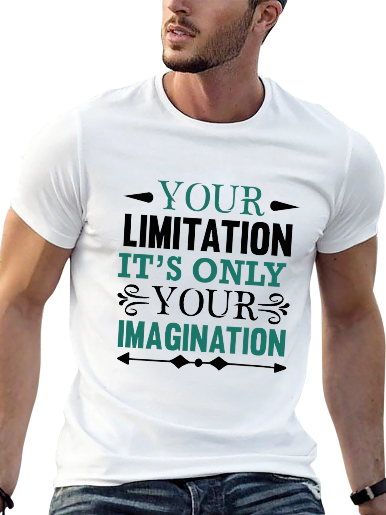 Inspirational Graphic Tee - Your Limitation Imagination