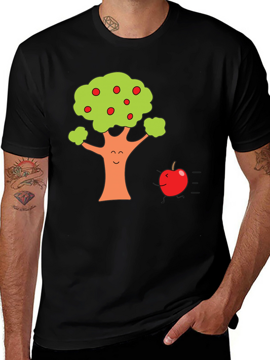 Funny Apple Tree Graphic T-Shirt