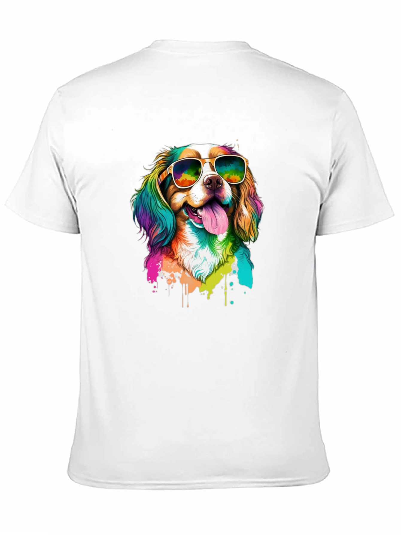 Cool Dog in Sunglasses Black T-Shirt