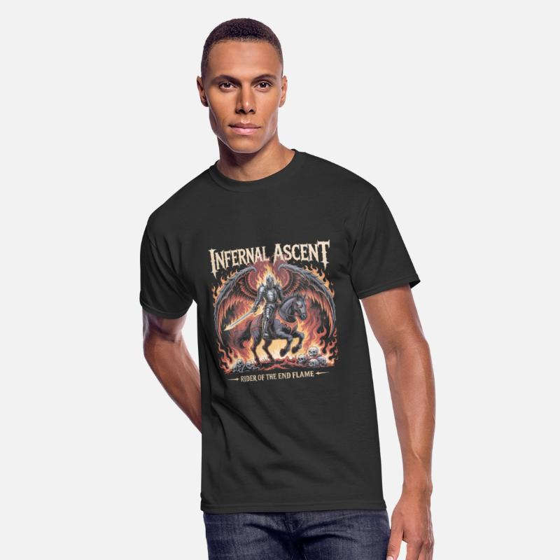 Infernal Ascent Gothic Flame Knight Shirt