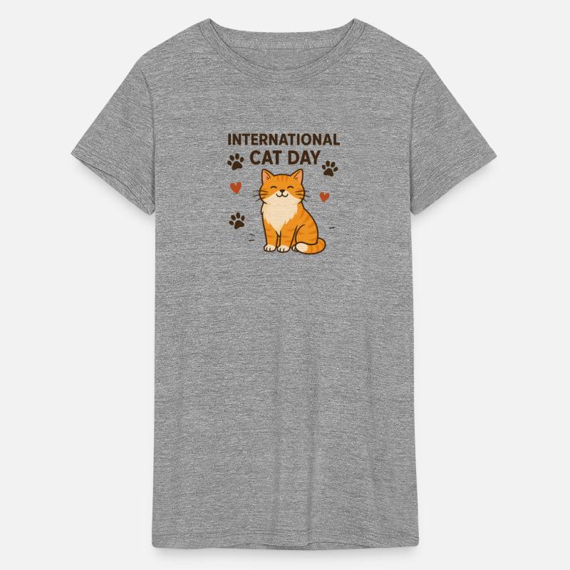 International Cat Day Cozy Cartoon Design