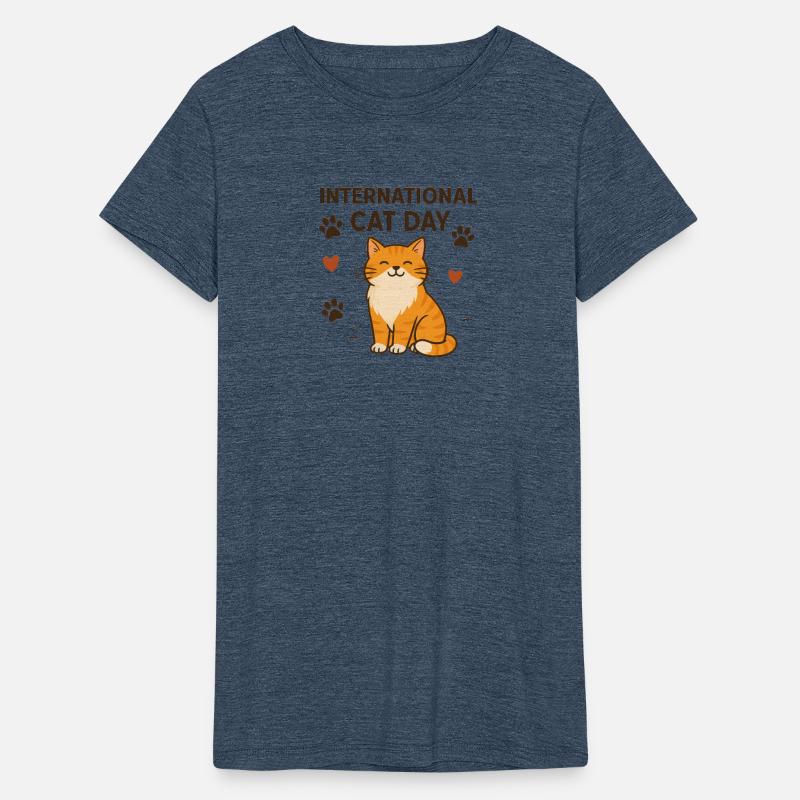 International Cat Day Cozy Cartoon Design