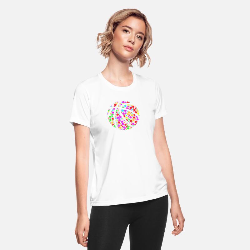 International Dot Day Colored Basketball Polka Dot