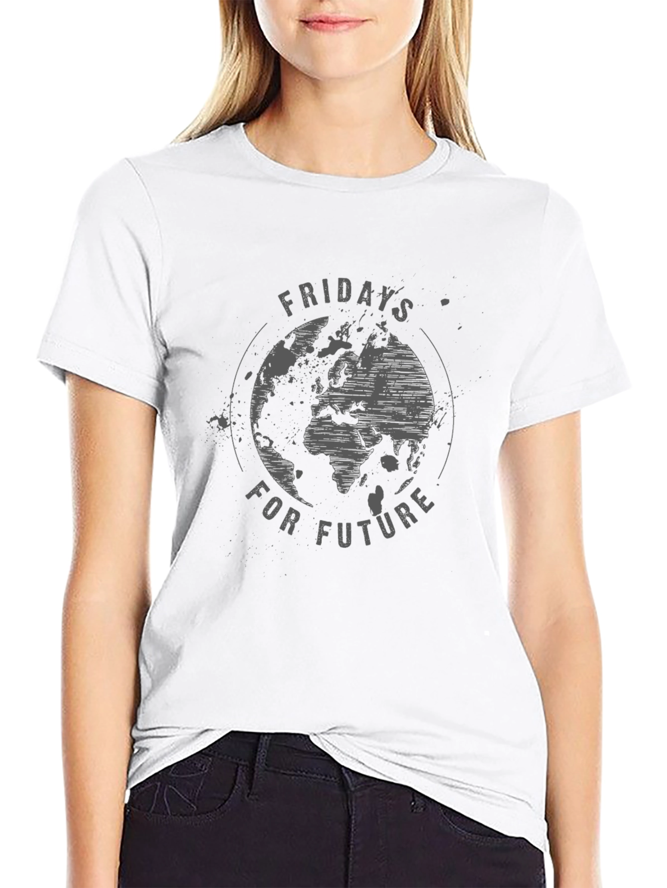 Fridays for Future Earth Graphic Tee - Black