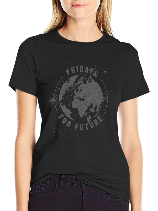 Fridays for Future Earth Graphic Tee - Black