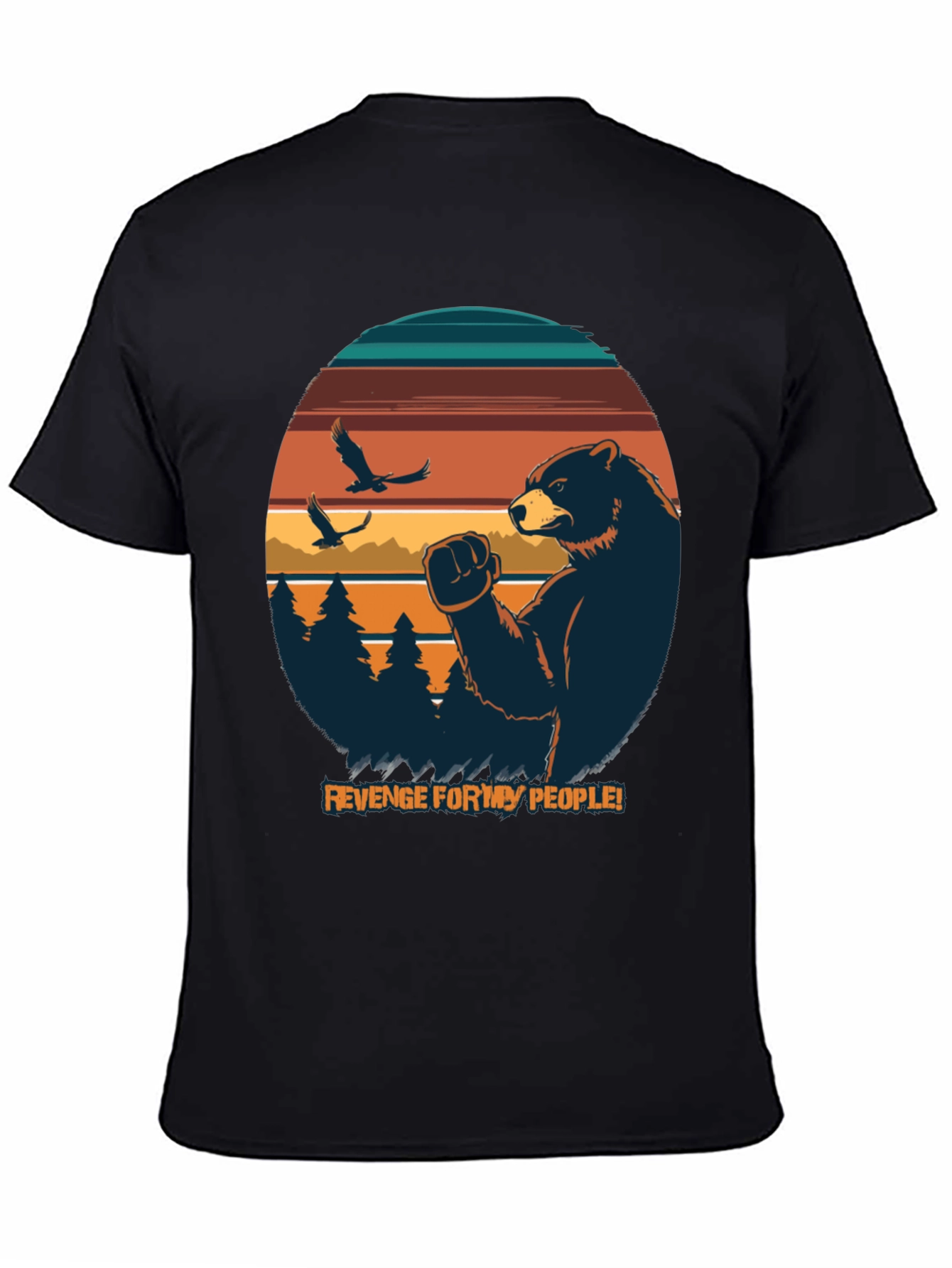 Revenge for My People Bear Graphic Tee