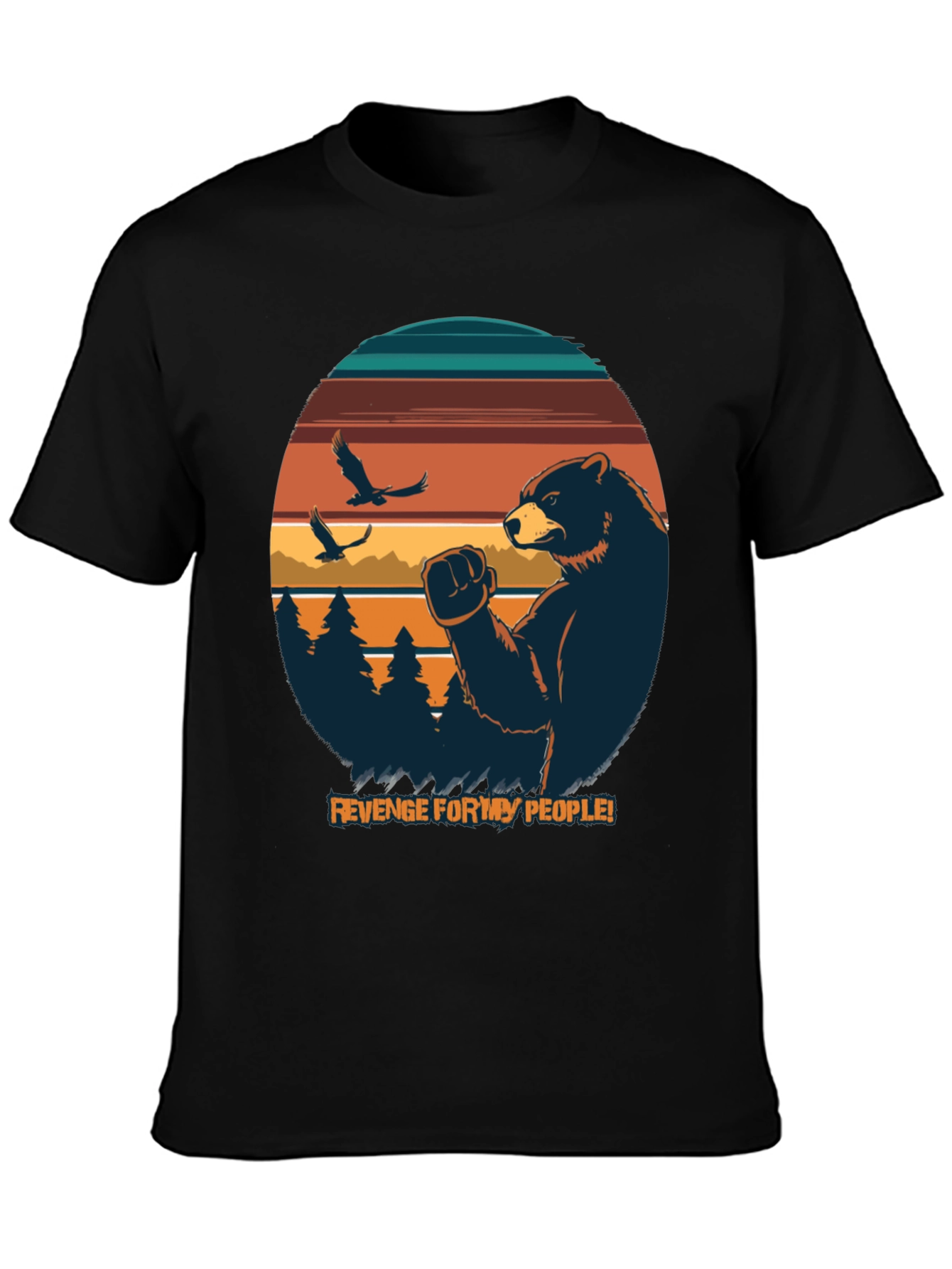 Revenge for My People Bear Graphic Tee