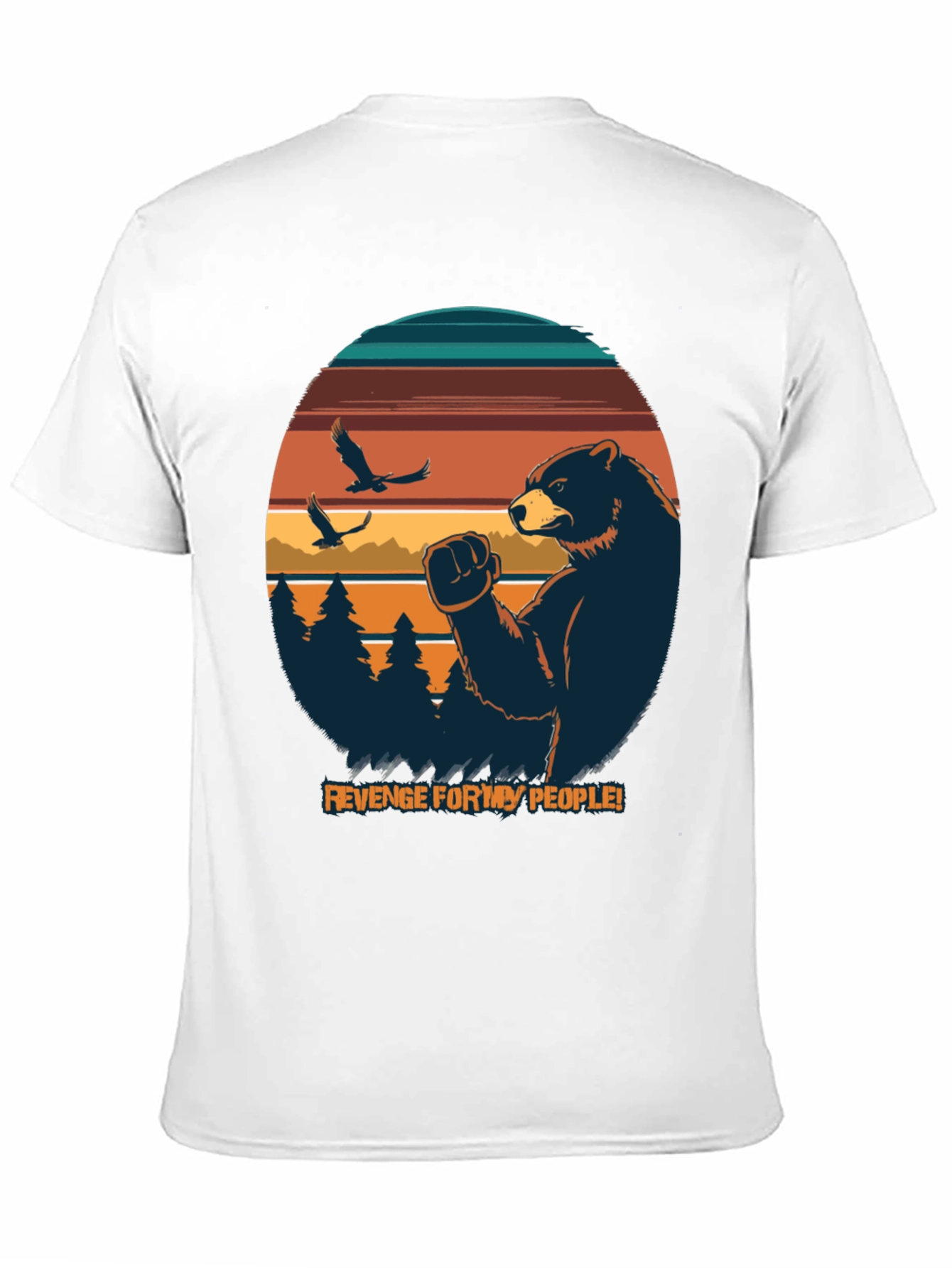 Revenge for My People Bear Graphic Tee