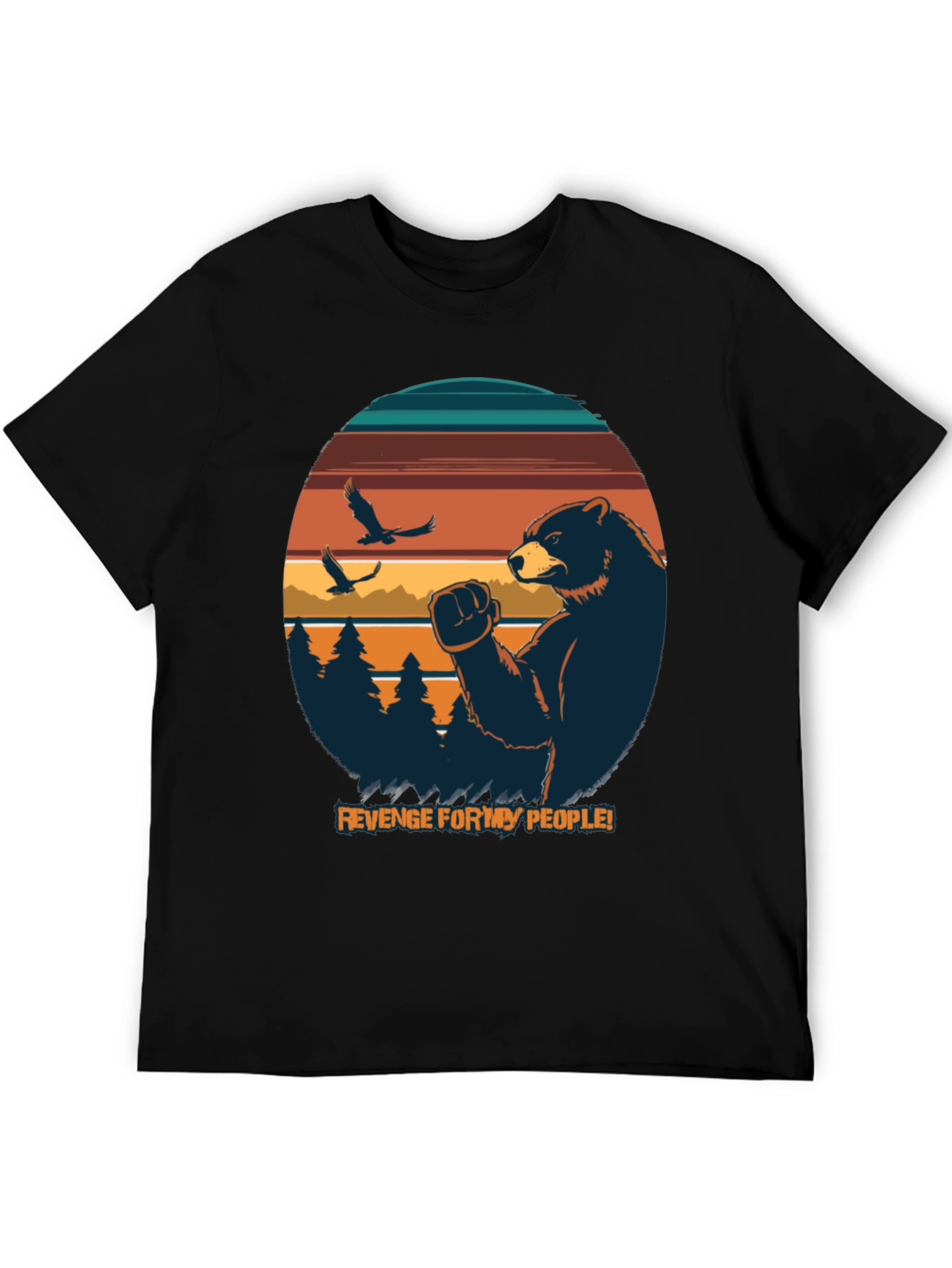Revenge for My People Bear Graphic Tee