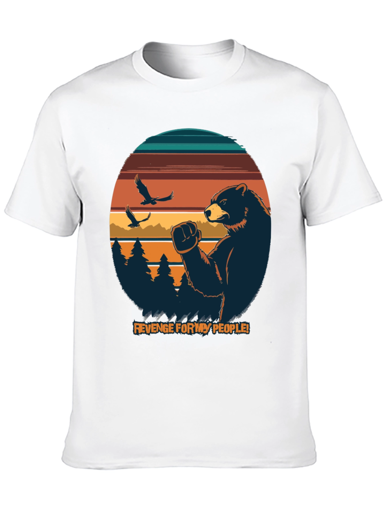 Revenge for My People Bear Graphic Tee