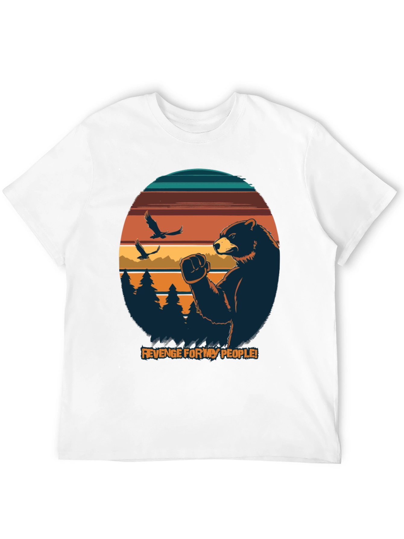 Revenge for My People Bear Graphic Tee