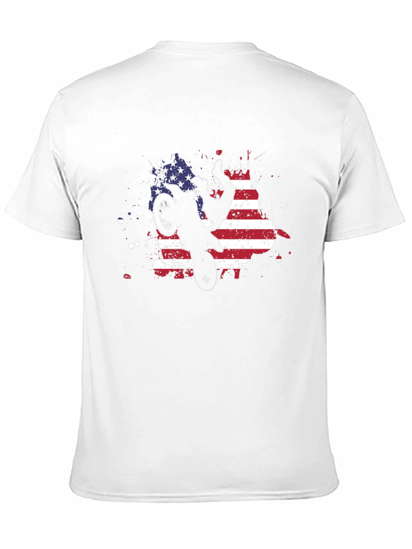 American Flag Motocross T-Shirt - Black