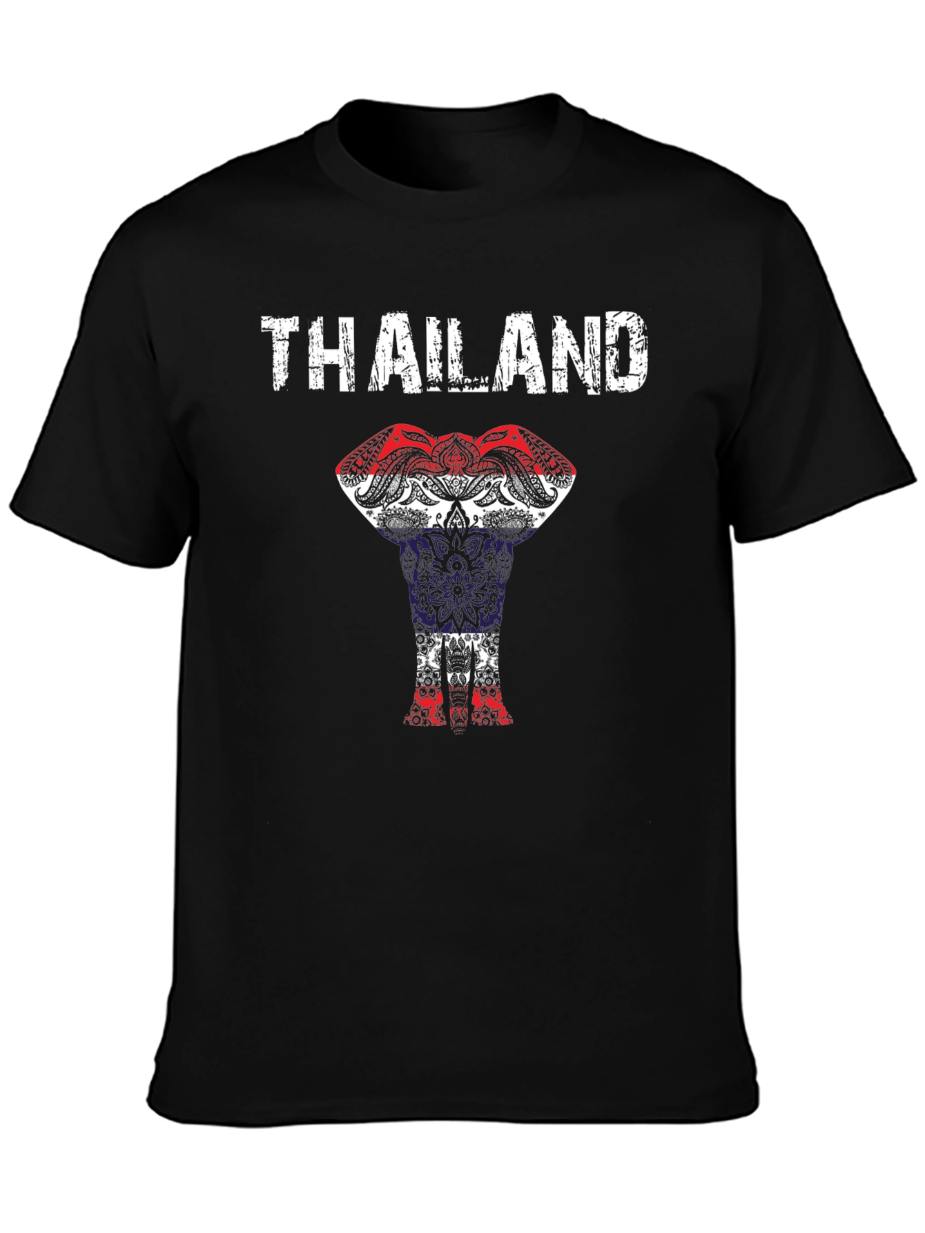 Thailand Elephant Flag Graphic T-Shirt