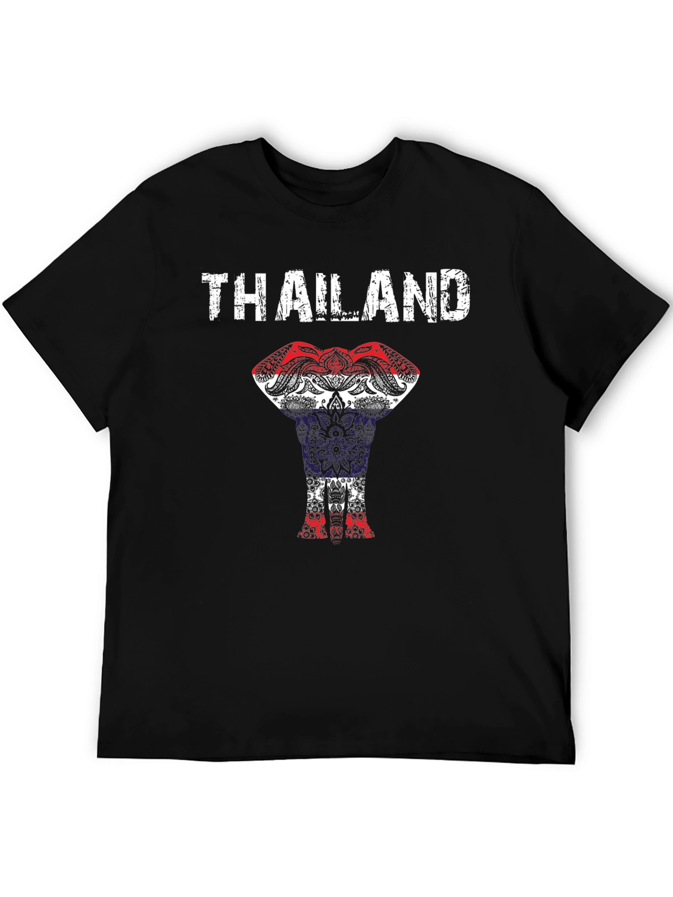 Thailand Elephant Flag Graphic T-Shirt