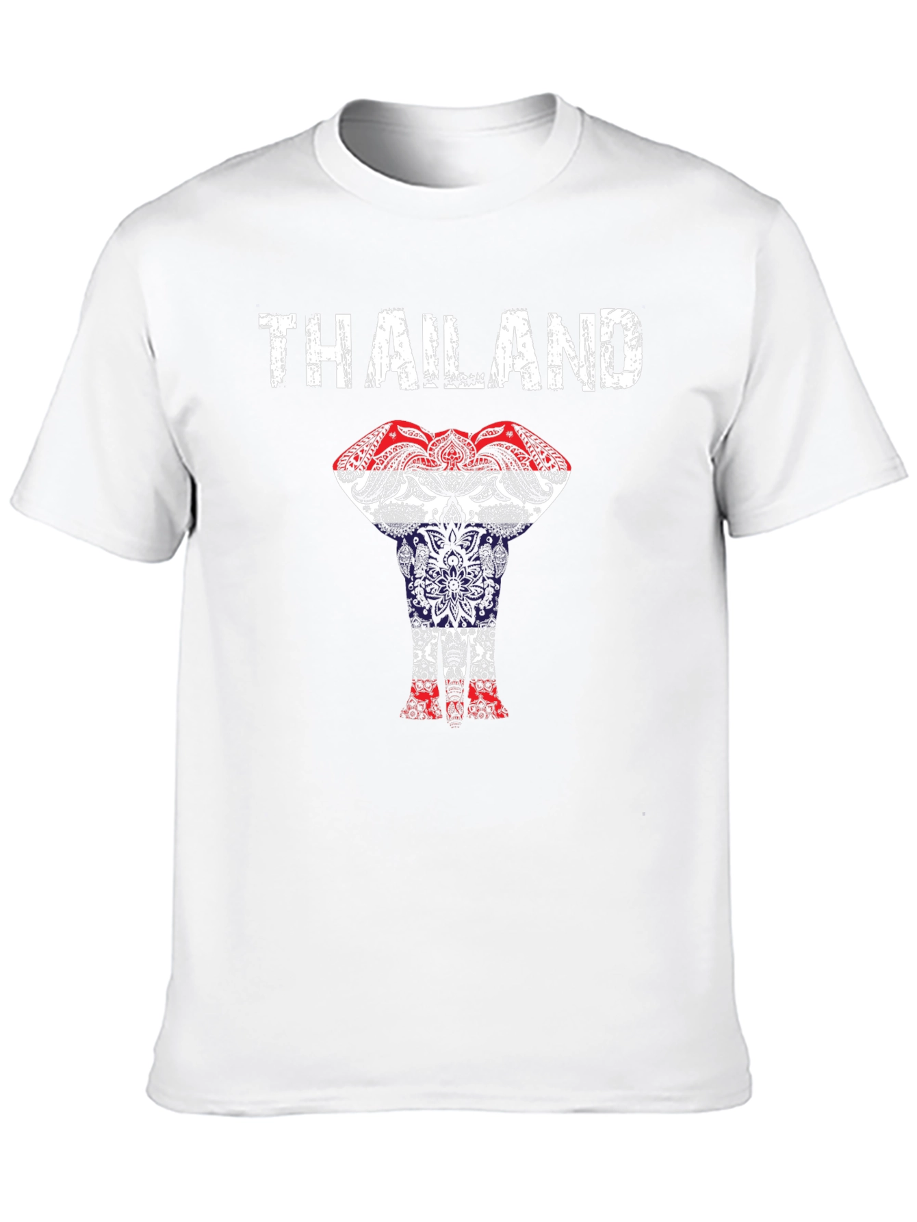 Thailand Elephant Flag Graphic T-Shirt