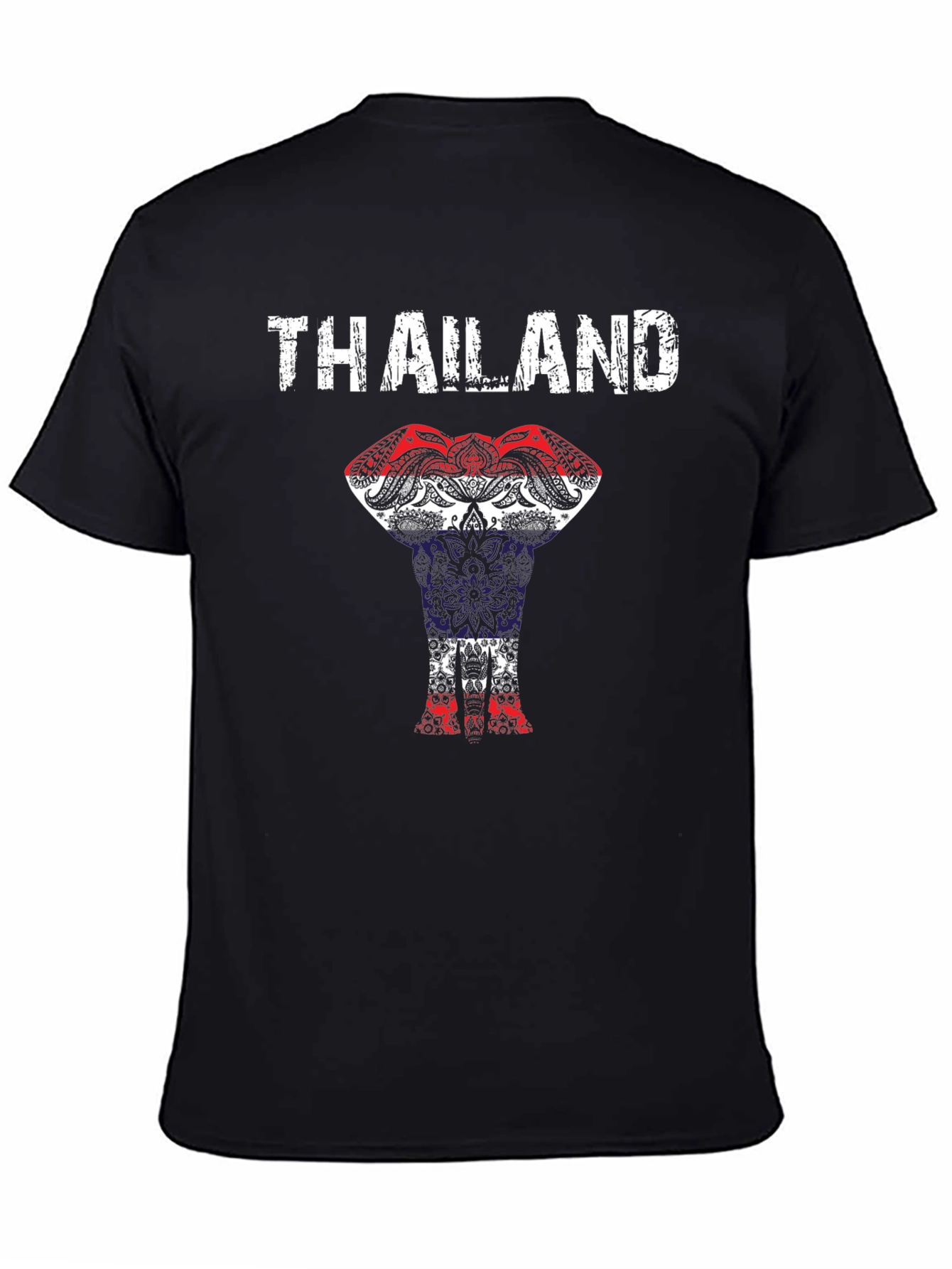 Thailand Elephant Flag Graphic T-Shirt