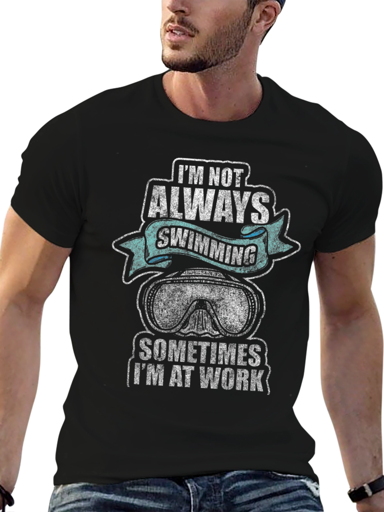 Im Not Always Swimming Mens Graphic T-Shirt