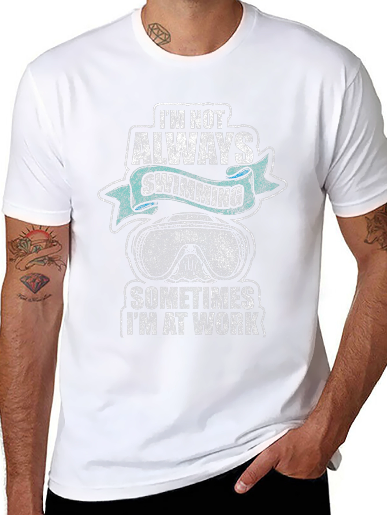 Im Not Always Swimming Mens Graphic T-Shirt