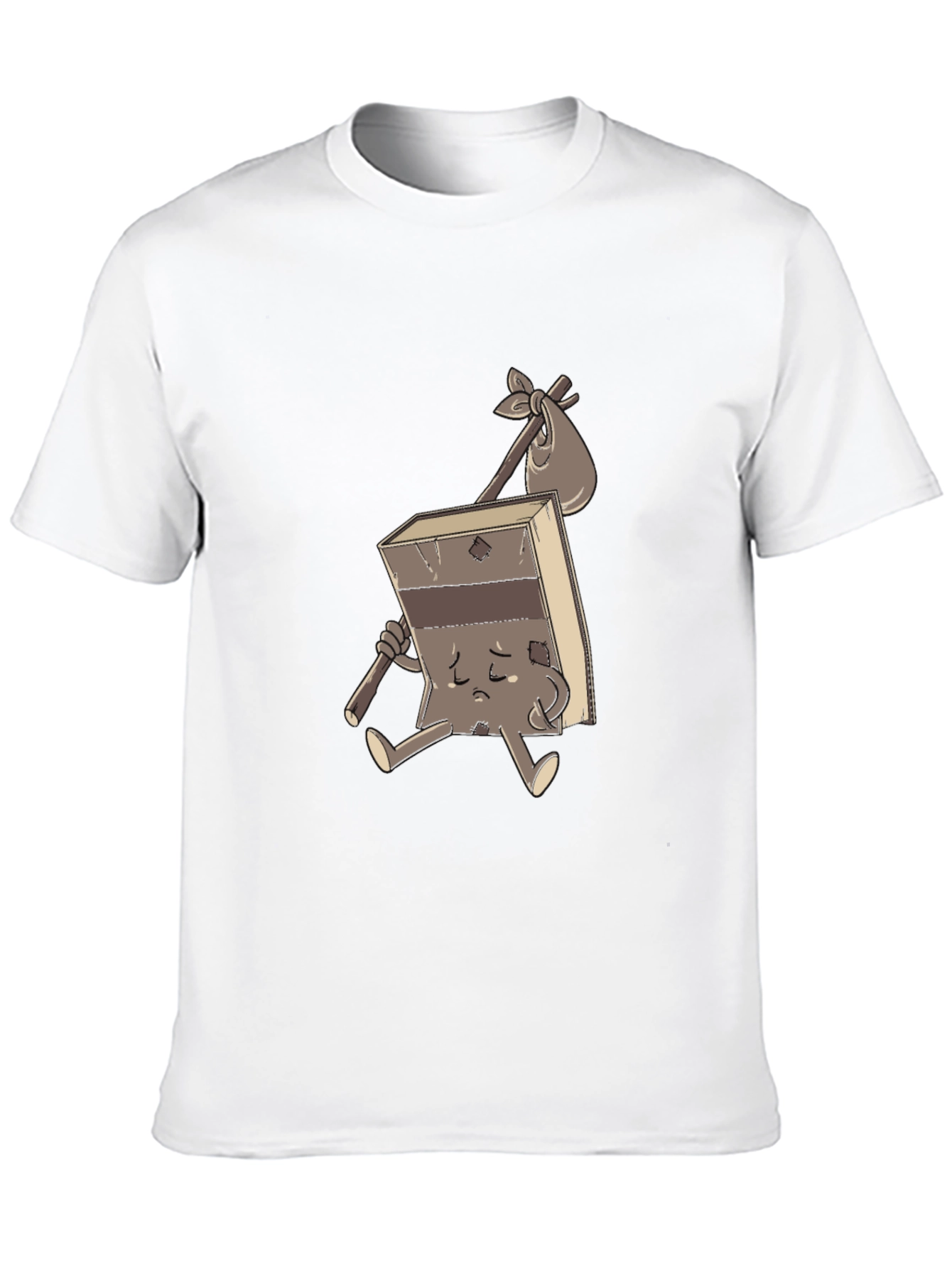 Sad Brownie Cartoon T-Shirt