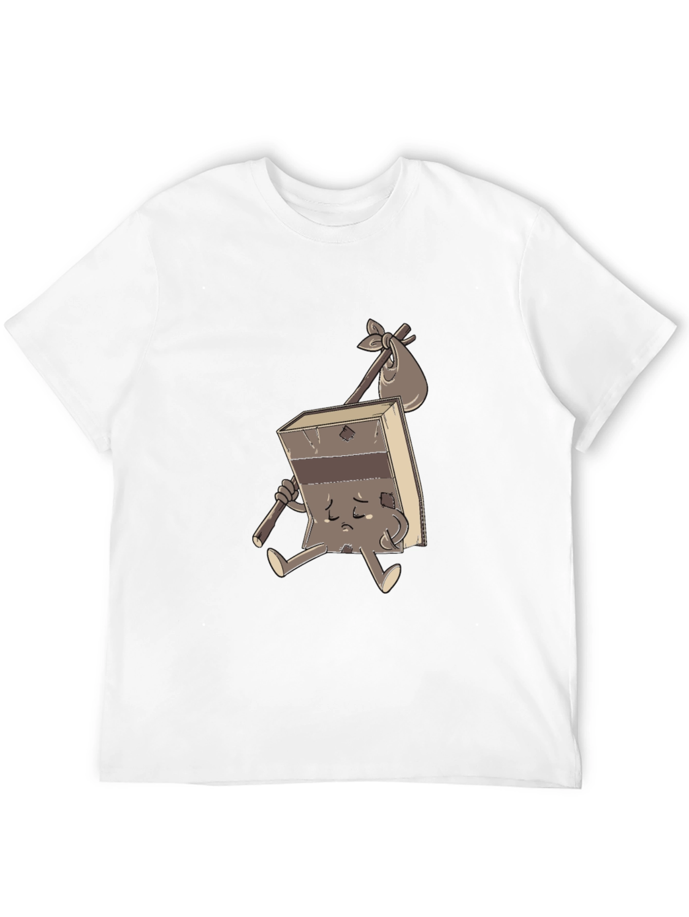 Sad Brownie Cartoon T-Shirt