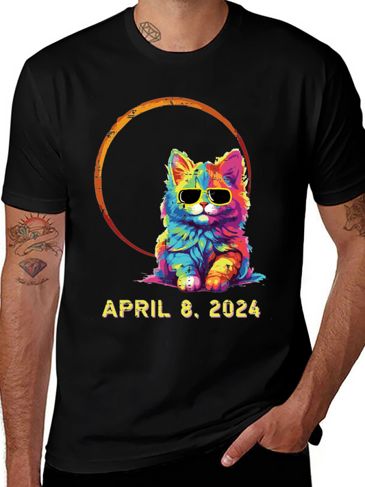 April 8 2024 Eclipse Cat T-Shirt