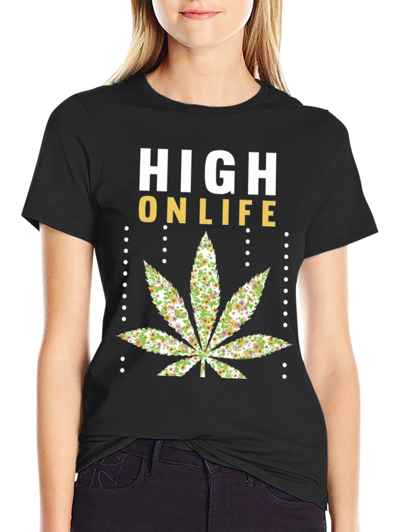 High On Life Graphic T-Shirt - Black