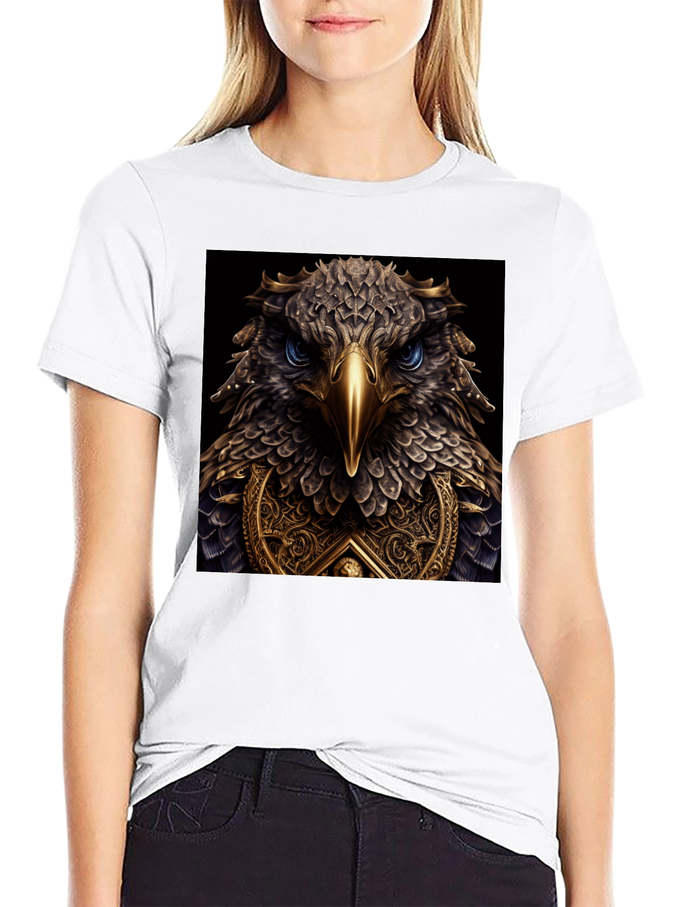 Eagle Crest Graphic Tee - Mens Black T-Shirt