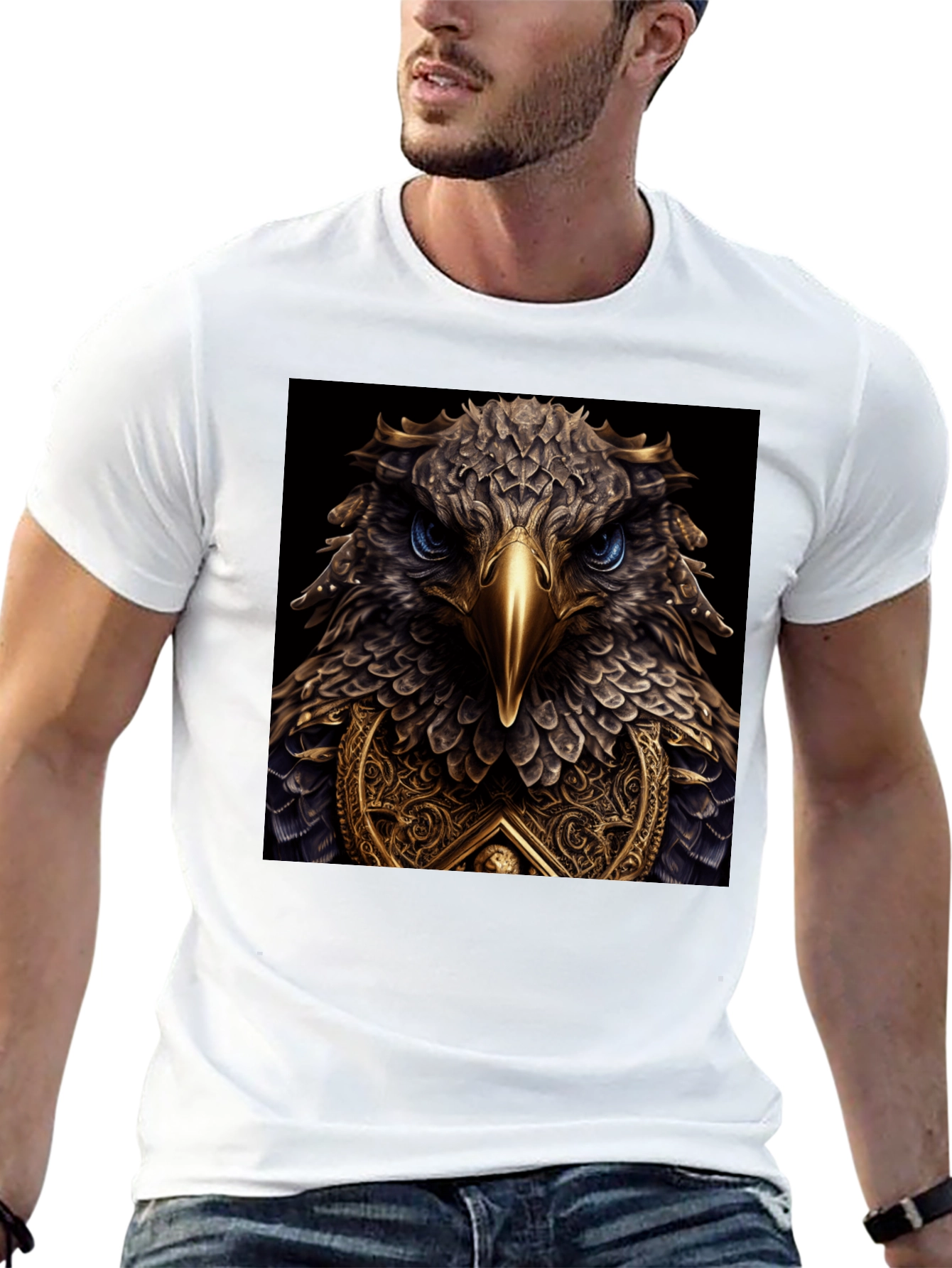 Eagle Crest Graphic Tee - Mens Black T-Shirt