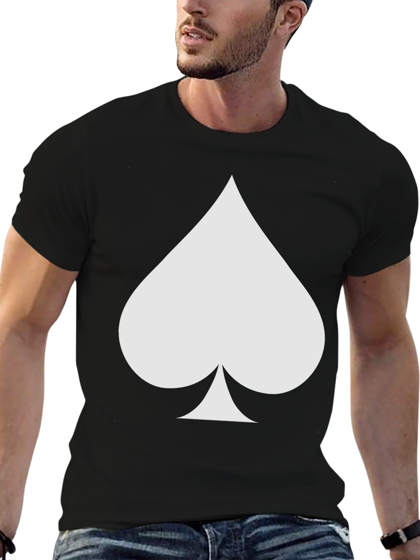 Spade Graphic Tee - Black Casual Shirt