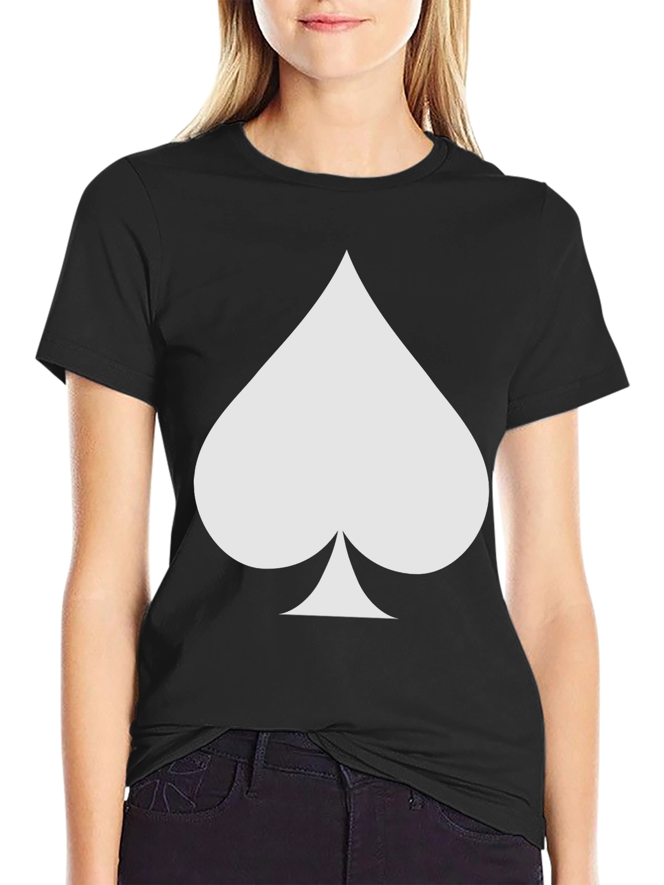 Spade Graphic Tee - Black Casual Shirt