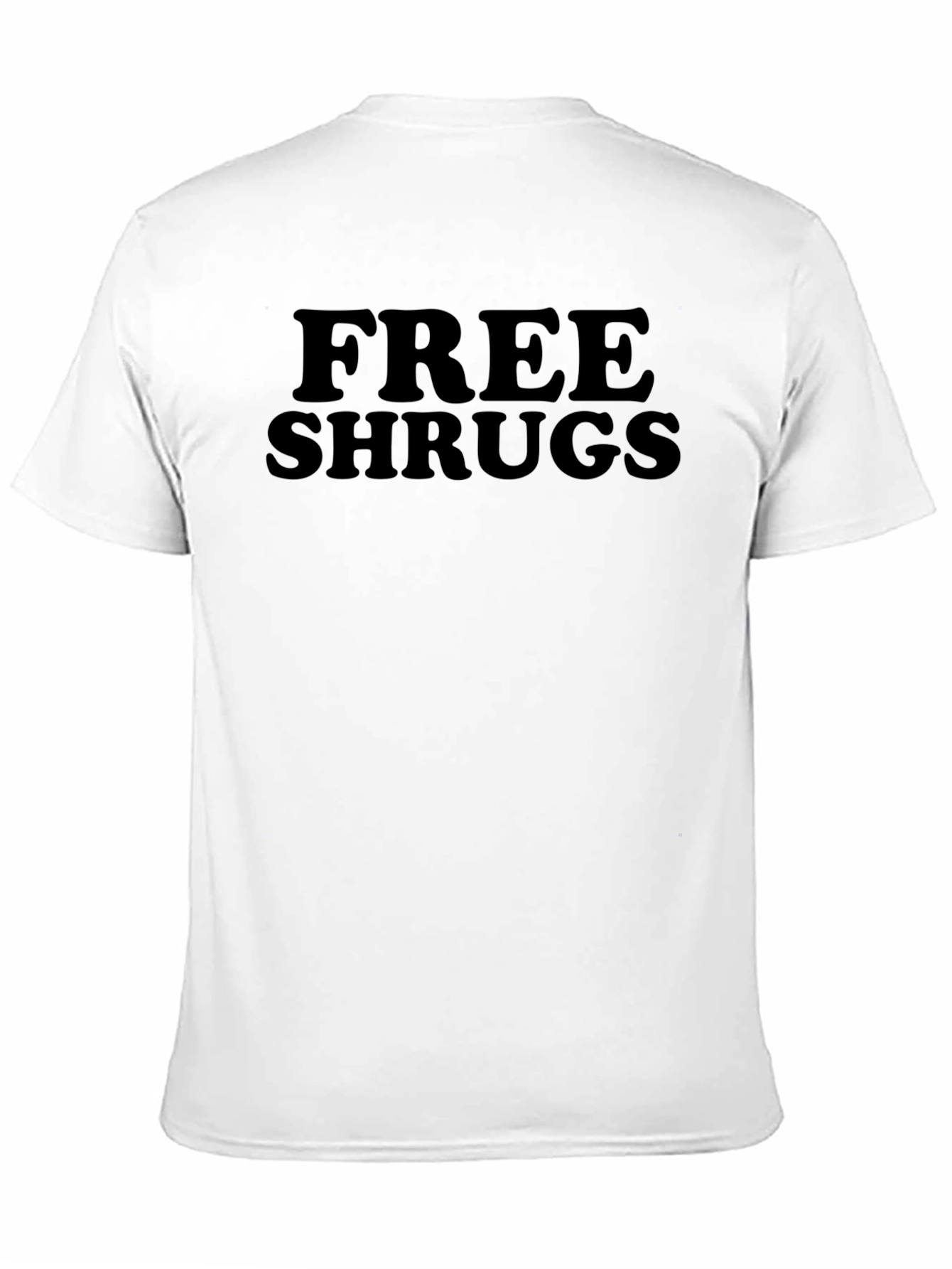 Free Shrugs Graphic Black T-Shirt