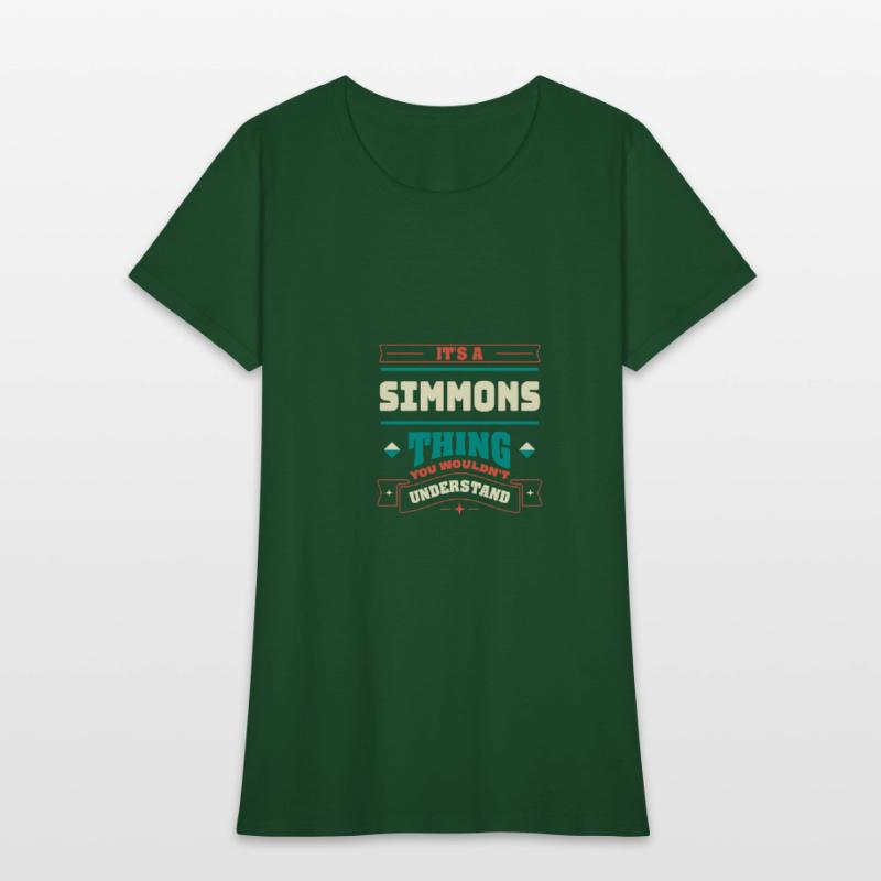 Its a Simmons Thing Last Name Matching Family Fami