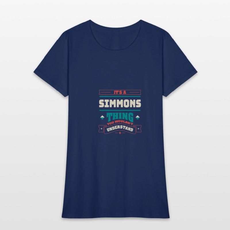 Its a Simmons Thing Last Name Matching Family Fami