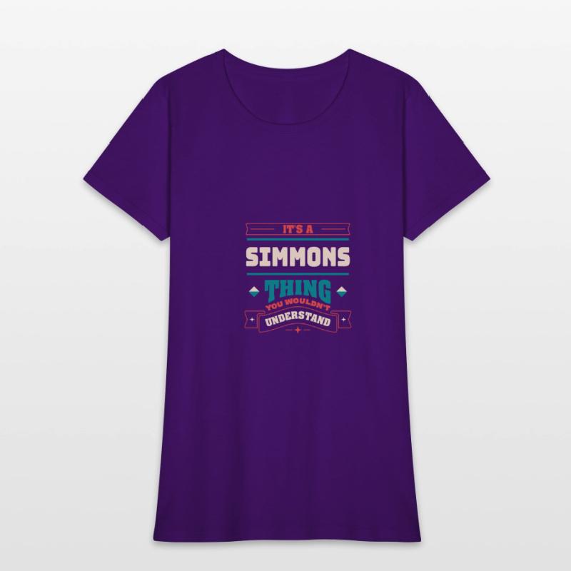 Its a Simmons Thing Last Name Matching Family Fami