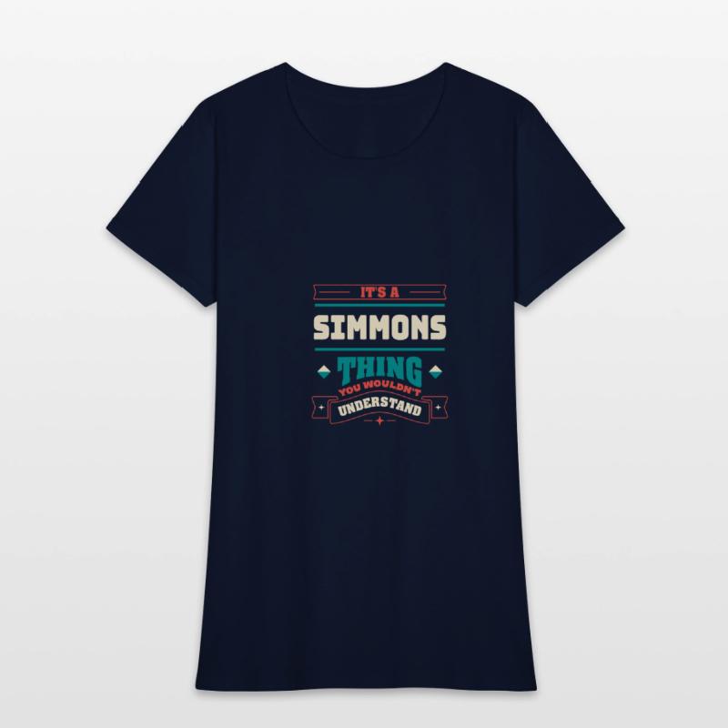 Its a Simmons Thing Last Name Matching Family Fami