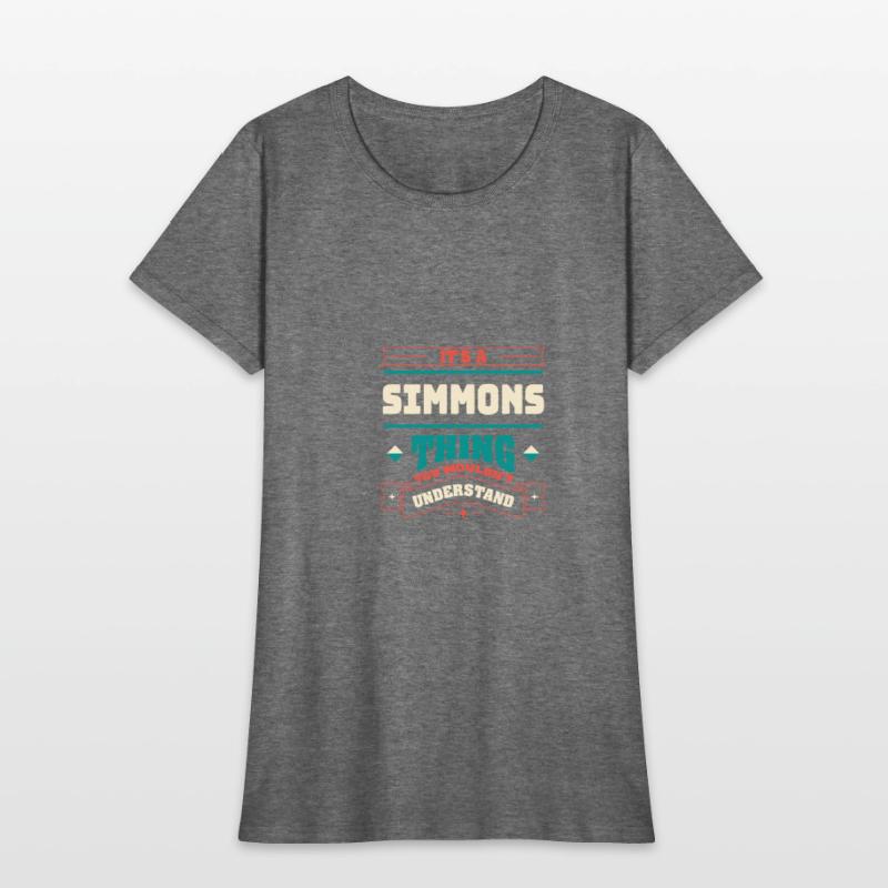 Its a Simmons Thing Last Name Matching Family Fami