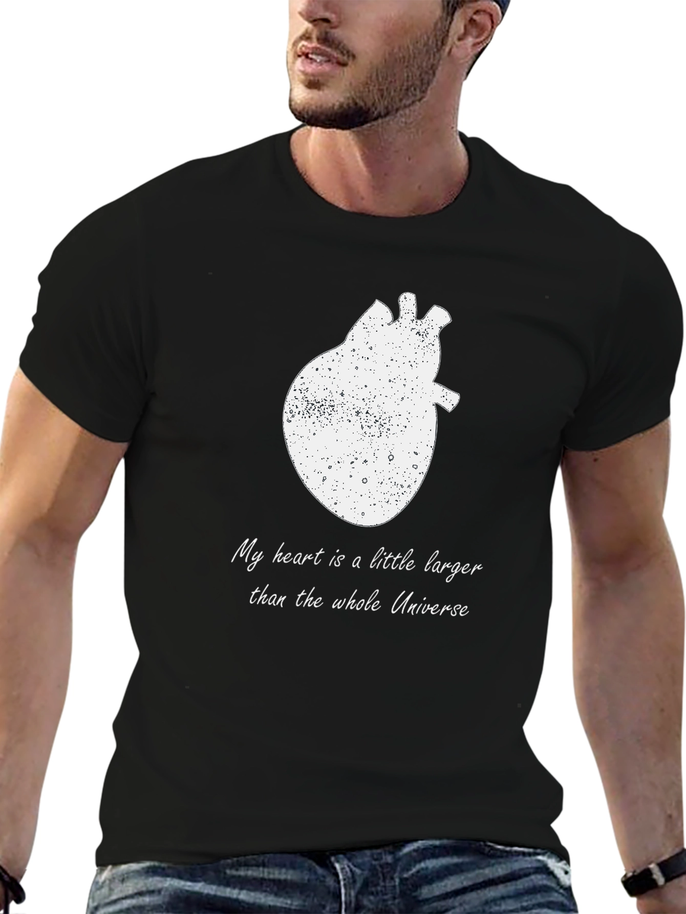 Heart Universe T-Shirt - Expressive Graphic Tee