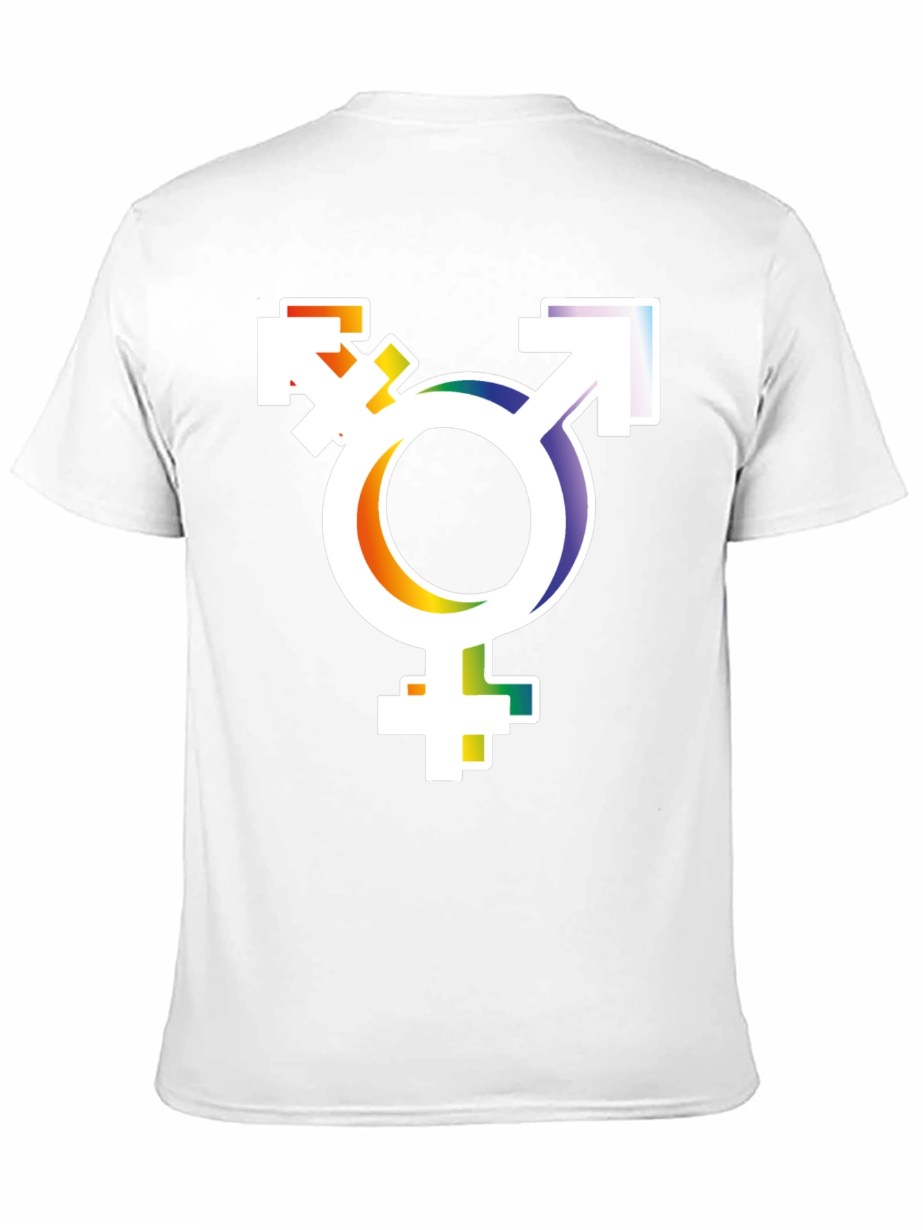 Transgender Pride T-Shirt - Rainbow Trans Symbol Tee